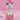 New Large White Poodle Pink Christmas Box Tabletop Figurine Statue Decor