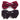 2 Vintage BLACK & MAROON ORMAN Clip ON Neck Ties 