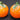 Vtg MCM CALIFORNIA Pottery - Metlox Orange Fruit Salt N Pepper Shakers 
