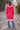 Womens Long Sleeve Knitted Pink White Sweater Jacket Casual Top W/ Hoodie Small
