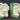 Vintage Pair White / Green Pottery Horse Head Sculpture Equestrian Bookends 