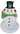 New White Christmas Holiday Retro Frosty The Snowman Party Server Tray Plate