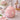 New Pink & White Flower Easter Bunny Handle Kitchen Cookie Jar Kitchen Canister