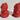 Vintage 1950's Cat Salt & Pepper Shakers Set Kitten Collectible Red Plastic