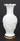 Vintage MILK Glass GRAPE Leafs Pattern Milk Glass Bud Vase Marked Gold Trim Base