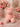 New Pink Rose Teddy Bear Figurine Resin Floral Sculpture Romantic Home Decor