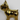 New MCM Retro Gold Ceramic French Bulldog Statue Figurine Room Decor