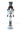 New Silver / White Dark Skin Nutcrackers Toy Solider Christmas Room Decor Figure