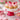 New Ceramic Red & Pink Heart Valentines Day Dessert / Cake & Cupcake Party Stand