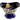 Vintage 1920s HH&G Ltd England Hand Painted Blue GOLDEN MOON Sugar Bowl