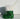 Sparkling / Furry Santa Claus Green Boot Hanging Christmas Tree Ornament