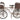 Vtg LARGE Bicycle W/ Wicker Baskets Figure Statue Room Farmhouse Decor 