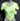 New Women's Green Girls Groovy SWIRLS Crop Top V Bottom Emo Girl Indie Core