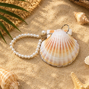 New Seashell Notebook Notes Key Chain Wristlet Beach Ocean Party Favors