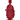 New Red Glass Christmas Holiday Santa Claus Candle Stick Holder Room Decor