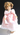 Vintage IDEAL SHIRLEY TEMPLE Doll Pink Dress W/ Tag No Box 12" Tall