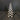 New BECKI OWENS Black White Checkered Ceramic Holiday Christmas Cone Tree 9"