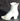 Vintage Miniature Victorian High Heel Boot Ceramic Shoe W/ Gold