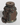 Vintage CHINESE TIBETAN HORN SNUFF BOTTLE Metal  Semi-Precious Stone Inlays