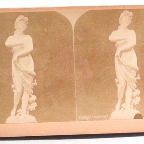 Vintage STERIOVIEW Standard Series Card (Loves Net Statue) Photograph 