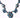 No Name Enamel Stone Butterfly Cocktail Chunky Necklace 