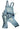 New 2 Tone Cat & Jack Denim Blue Pants Overalls Medium (7/8)