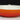 Vintage Flame Orange & White Small Cast Iron Enamel Skillet Fry Pan