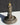 Vtg Antique boudoir Clock Babs perfume Art Nouveau Vanity pendulum W/ Base