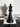New Black Large Resin Decorative Bishop Chess Pieces Room Decor