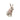 New Pink White Laura Ashley Toile Easter Bunny Girl Figurine Holiday Decor