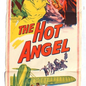 Vtg Orig 1958 THE HOT ANGEL CINEMA DAYBILL FILM POSTER Jackie Loughery 13" X 30"