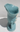 Vintage LIGHT Blue Art Deco CAMEO WELLER Pottery Vase