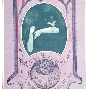 Vtg 1966 Dance Dance Quicksilver Messenger Service, Charlatans Concert Poster