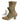 Vintage LARGE Solid Brass VICTORIAN / Shabby Chic Shoe BOOT Planter 