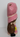 VTG 1970s Big Bonnet Girl Figure BROWN Hair Ceramic Statue Flowers Coin Bank