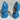 Vintage Kitsch 1960s MC Blue Monkey Egg Head Decorative Salt Pepper Shakers
