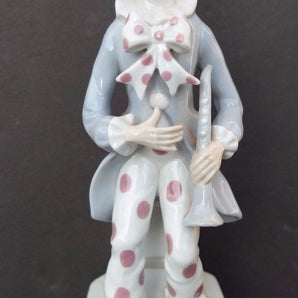 Vtg 1979 Berman & Anderson Porcelain "Send In The Clowns" Clown Music Box 