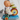 Vintage Baby Playing Drum & Cymbal On Scooter Wind-Up Tin Toy