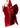 New Alessia Red Velvet Bow Detachable Cross Body Chain Hoop Handle Handbag Purse