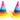 2 KIDS Happy Birthday RAINBOW Party Celebration Hat Accessory