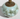 Vtg MCM Hand Painted Delft Holland Bud Vase Turquoise Ceramic Brass Neck