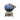 New Outdoor Bird Feeder BBQ Kettle Grill Blue Hanging Seed Metal Dad Gift