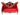 Vtg Large Doll Art Deco Victorian Couch Settee Red Velvet  / Wood Sofa Taiwan