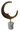 New Large Celestial Crescent Moon W/ Marble Base Statue Sculpture Figure Decor