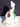 Vintage Ceramic Lady Girl In Dress And Bonnet Figurine Double Sided Planter
