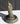 Vtg Antique boudoir Clock Babs perfume Art Nouveau Vanity pendulum W/ Base