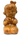Vintage Hand Carved Wooden Praying Girl Figurine 9" Tall