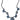 No Name Enamel Stone Butterfly Cocktail Chunky Necklace 