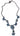 No Name Enamel Stone Butterfly Cocktail Chunky Necklace 