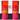 New 4 NOVOGRATZ Pink Yellow Acrylic Tropical Tiki 24oz Tumbler Glasses
